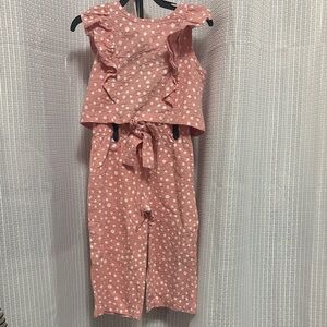 Rachel Zoe Pink and White Polka Dot Top